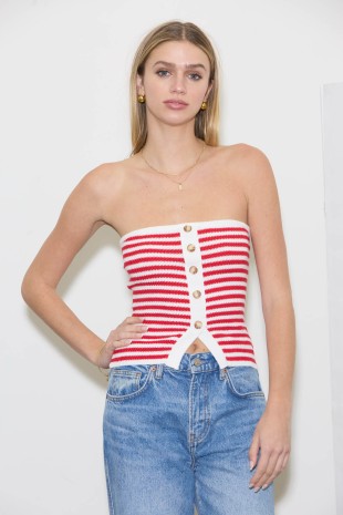 Striped Tube Top